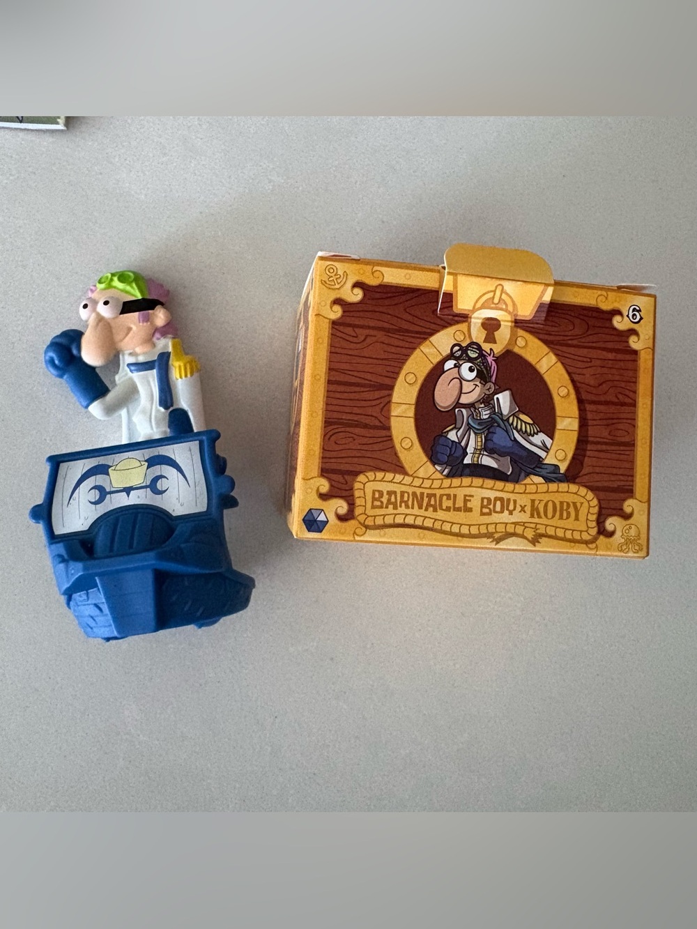 McDonald's One Piece x SpongeBob Barnacle Boy x Koby toy